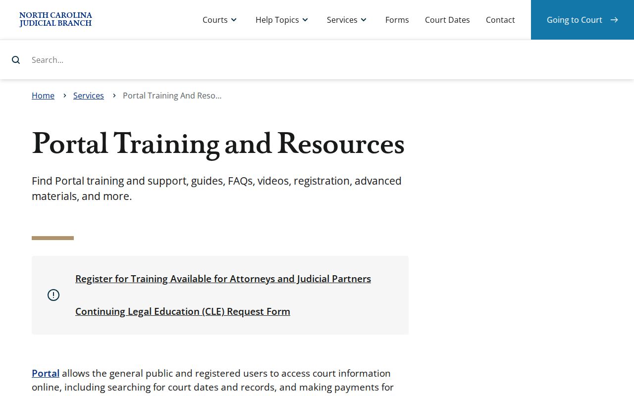 Buncombe docket search Case Summary portal training