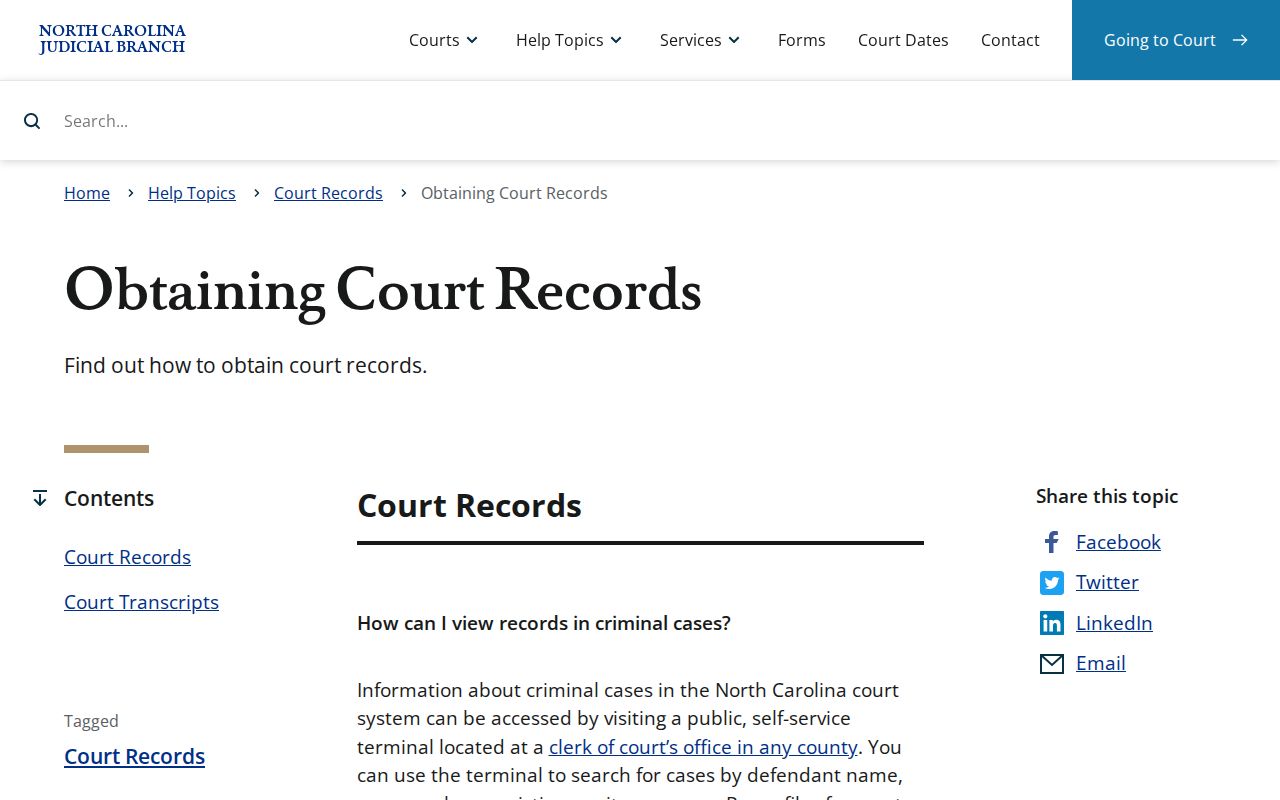 Buncombe court case records official records guidance