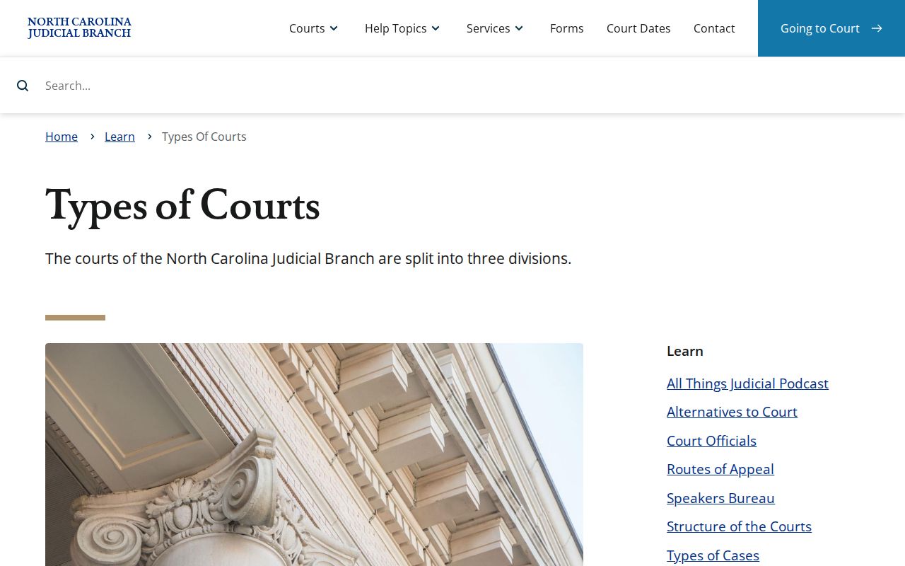 Buncombe County court docket state court system information