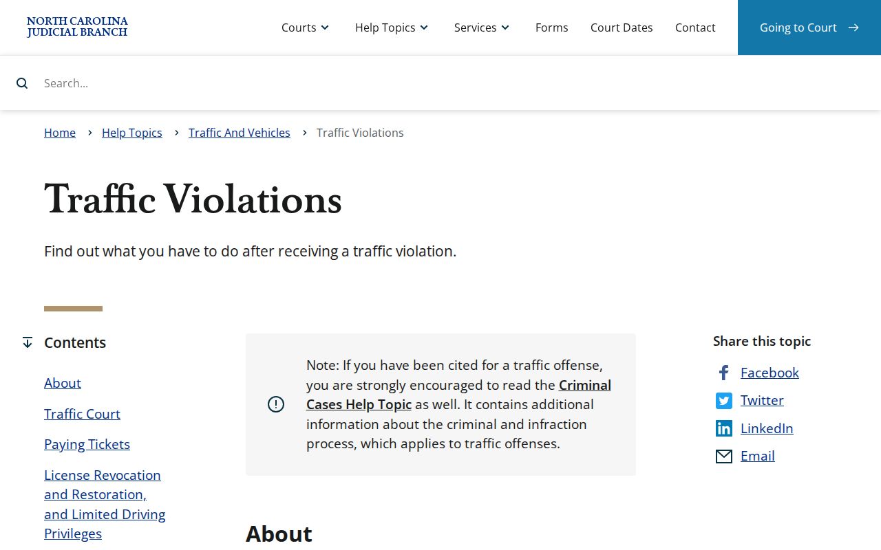 Buncombe traffic court records traffic violations source